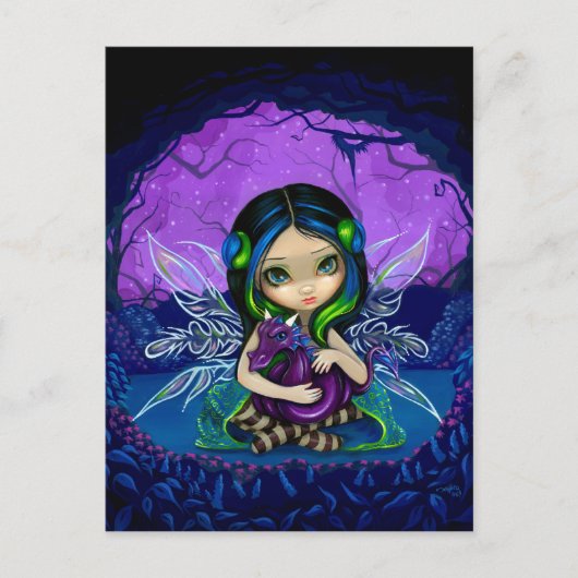 briefkaart "Dragonling Garden II" (Voorkant)