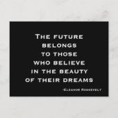 Briefkaart Dream, geloof, Motivatie Briefkaart (Voorkant)