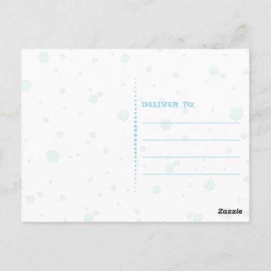 Briefkaart drijvende krab (Achterkant)