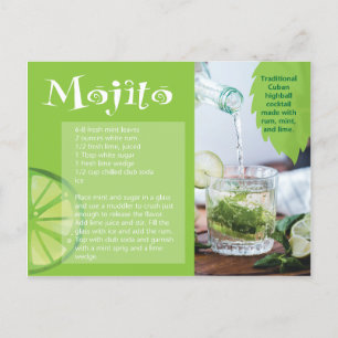 Briefkaart Drink ontvangen Mojito