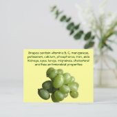 Briefkaart druiven (Staand voorkant)