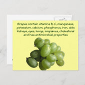 Briefkaart druiven (Voorkant / Achterkant)