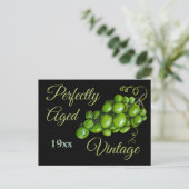 Briefkaart druiven (Staand voorkant)