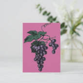 Briefkaart druiven van druiven (Staand voorkant)