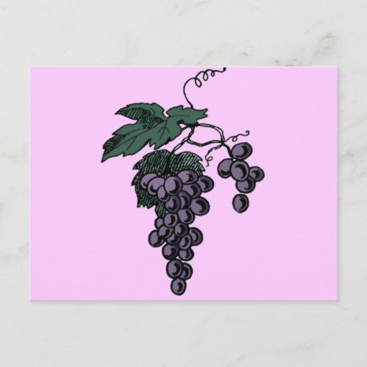 Briefkaart druiven van druiven (Voorkant)