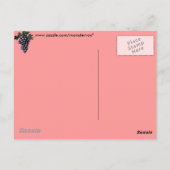 Briefkaart druiven van druiven (Achterkant)