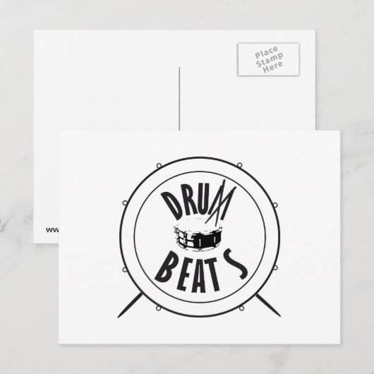 Briefkaart DRUMBEATS (Voorkant / Achterkant)