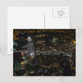Briefkaart Dubai ('s nachts), Saudi-Arabië (Voorkant / Achterkant)