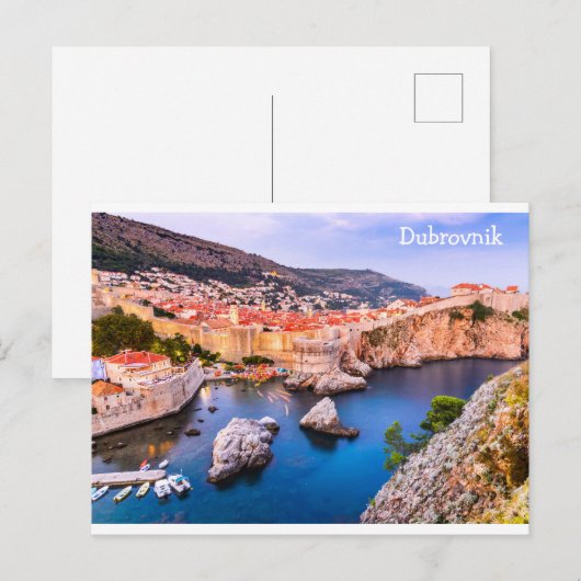 Briefkaart Dubrovnik Kroatië (Voorkant / Achterkant)