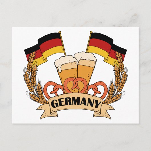 Briefkaart Duitse bier (Voorkant)