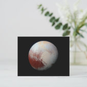 Briefkaart Dwarf Planet Pluto door NASA New Horizo (Staand voorkant)