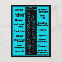 BRIEFKAART... DYSAUTONOMIE - Symptomen Briefkaart