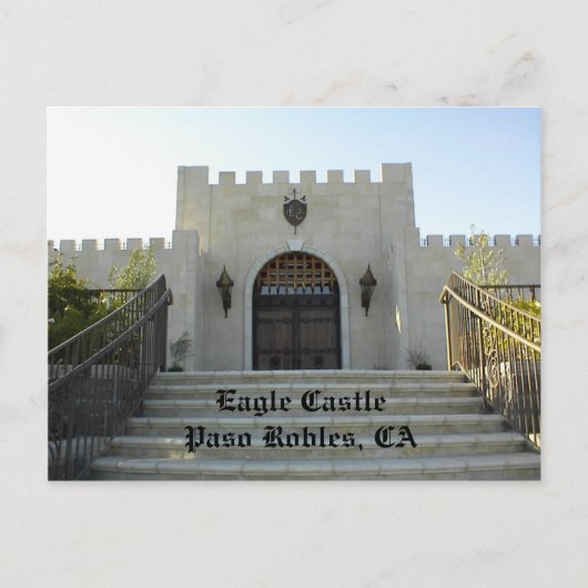 Briefkaart: Eagle Castle, Paso Robles, CA Briefkaart (Voorkant)