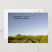 Briefkaart: Eagle Castle ziet zijn wijngaard over  Briefkaart (Voorkant / Achterkant)