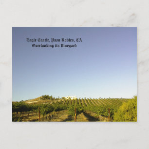 Briefkaart: Eagle Castle ziet zijn wijngaard over  Briefkaart