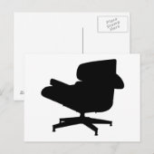 Briefkaart Eames Lounge-voorzitter (Voorkant / Achterkant)