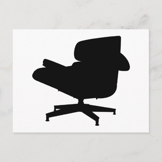 Briefkaart Eames Lounge-voorzitter (Voorkant)