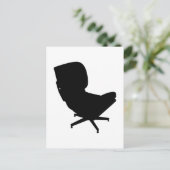 Briefkaart Eames Lounge-voorzitter (Staand voorkant)