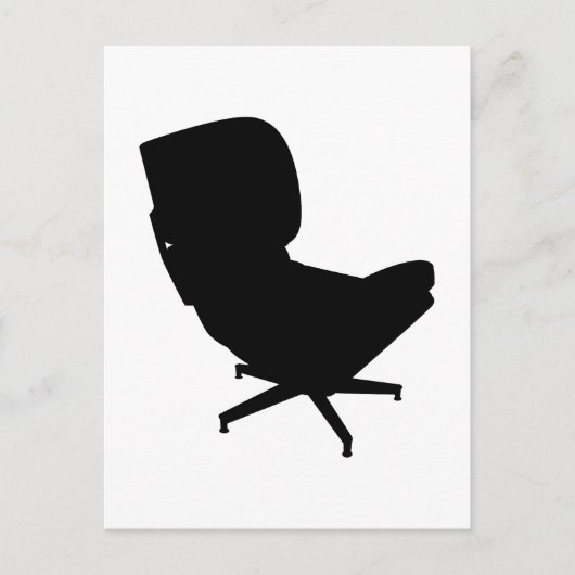 Briefkaart Eames Lounge-voorzitter (Voorkant)
