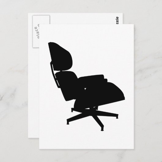Briefkaart Eames Lounge-voorzitter (Voorkant / Achterkant)