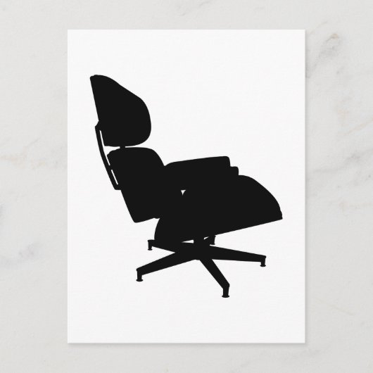 Briefkaart Eames Lounge-voorzitter (Voorkant)