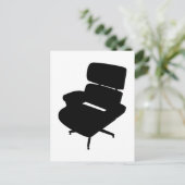 Briefkaart Eames Lounge-voorzitter (Staand voorkant)