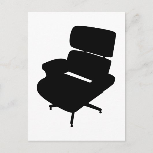 Briefkaart Eames Lounge-voorzitter (Voorkant)
