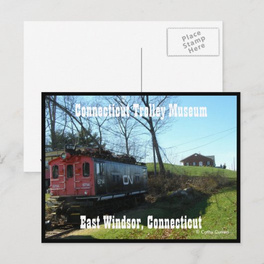 Briefkaart East Windsor (Voorkant / Achterkant)