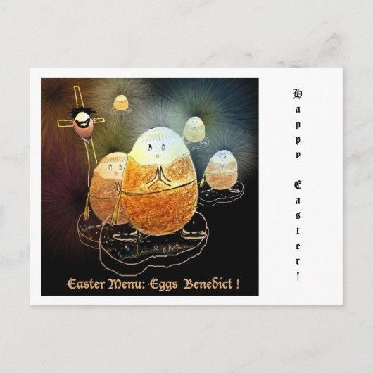 Briefkaart Easter Eggs Benedict (Voorkant)