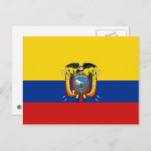 Briefkaart Ecuador-vlag (Voorkant / Achterkant)