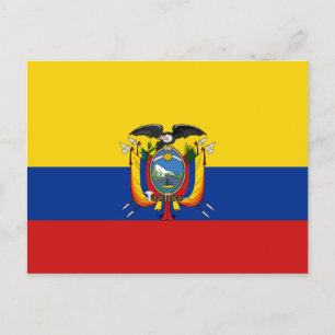 Briefkaart Ecuador-vlag