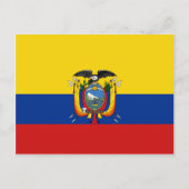 Briefkaart Ecuador-vlag (Voorkant)
