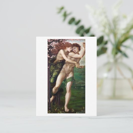 BRIEFKAART : ED. BURNE - JONES : PHYLLIS + DEMOFOO (Staand voorkant)