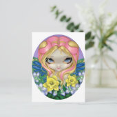 briefkaart "Een beetje van de Lente" (Staand voorkant)