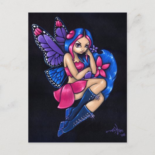 briefkaart "Een beetje verlegen" (Voorkant)