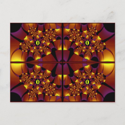 Briefkaart ~ "Een bijeenkomst van de ogen" (Voorkant)