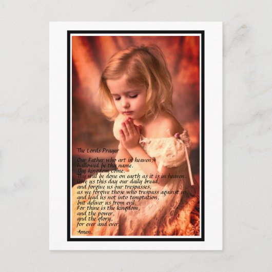 Briefkaart - Een gebed (Voorkant)