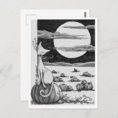 Briefkaart: Een gebied van Halloween Briefkaart (Voorkant / Achterkant)