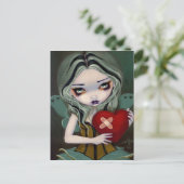 briefkaart "Een gebroken hart sturen" (Staand voorkant)