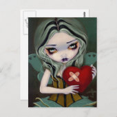 briefkaart "Een gebroken hart sturen" (Voorkant / Achterkant)