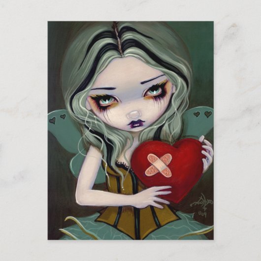 briefkaart "Een gebroken hart sturen" (Voorkant)