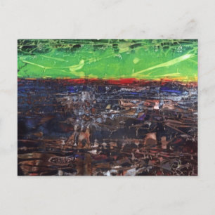 briefkaart "Een jaar in land" Abstract ontwerp