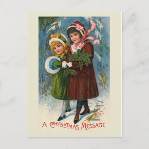 briefkaart "Een kerstboodschap"