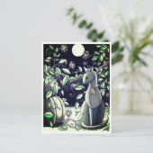 Briefkaart: Een stille discussie tussen vrienden Briefkaart (Staand voorkant)