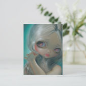 briefkaart "Een weifelend moment" (Staand voorkant)