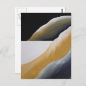 Briefkaart eenzame woestijnvloer (Voorkant / Achterkant)