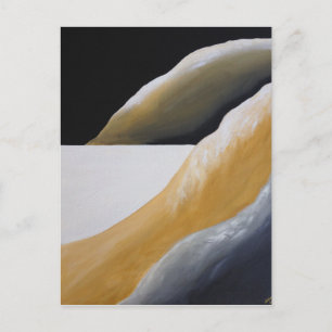 Briefkaart eenzame woestijnvloer