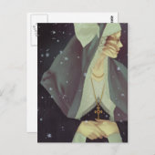 briefkaart "Eerste sneeuw" (Voorkant / Achterkant)