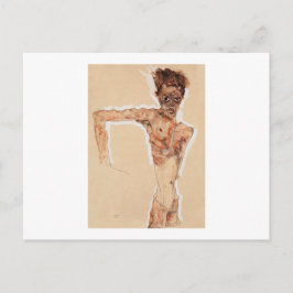 BRIEFKAART : EGON SCHIELE : SELF PORTRAIT 1912