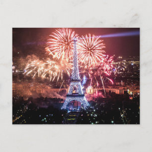 Briefkaart Eiffel Tower, Parijs Frankrijk